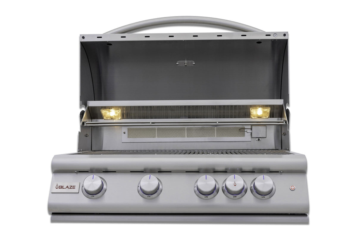 Blaze LTE+ 4-Piece 32" Outdoor Kitchen Package with Refrigerator & PCM Components – LTE+ 32" grill (view 3)