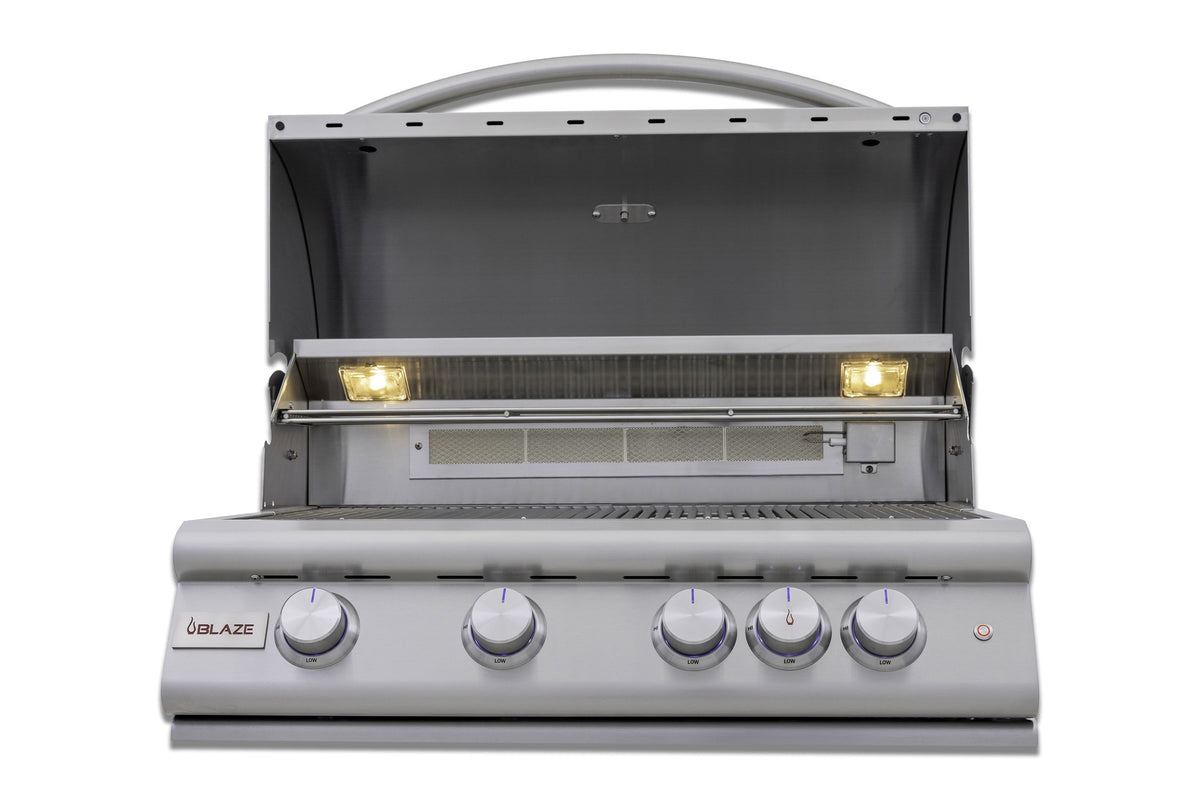 Blaze LTE+ 4-Piece 32" Outdoor Kitchen Package with Refrigerator – LTE+ 32" grill (view 3)