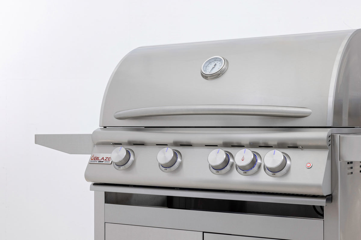 Blaze LTE+ 4-Piece Outdoor Kitchen Package with Refrigerator & Marine Grade 32" Grill – LTE+ Marine Grade 32" grill (view 1)