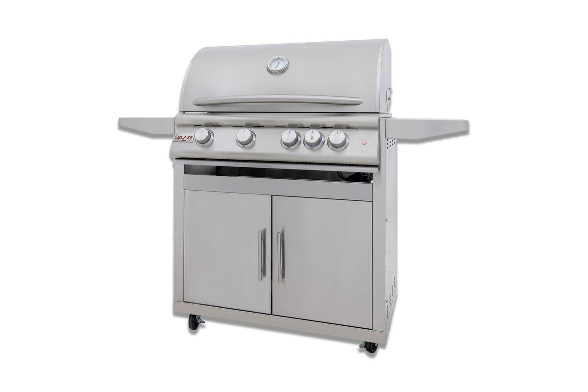 Blaze LTE+ 4-Piece Outdoor Kitchen Package with Refrigerator & Marine Grade 32" Grill – LTE+ Marine Grade 32" grill (view 2)
