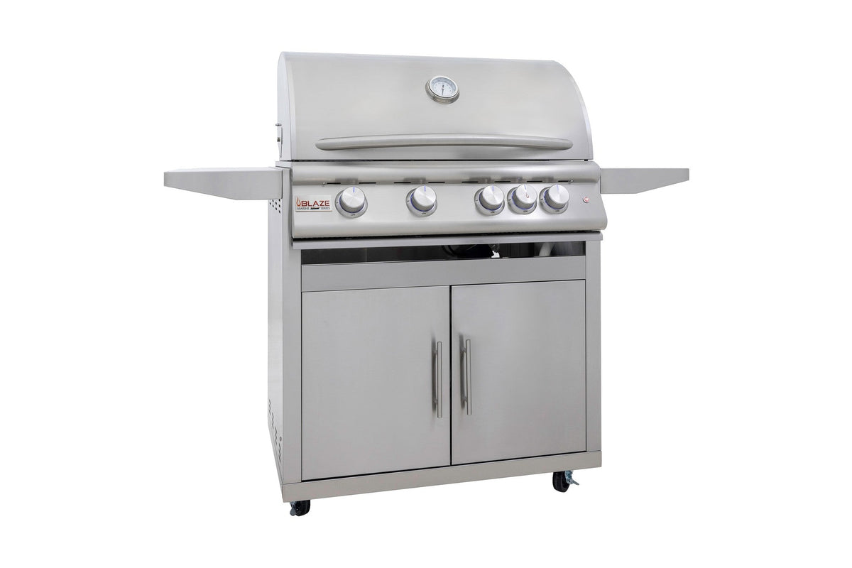 Blaze LTE+ Marine Grade 8-Piece 32" Outdoor Kitchen Package with PCM Components – LTE+ Marine Grade 32" grill (view 3)