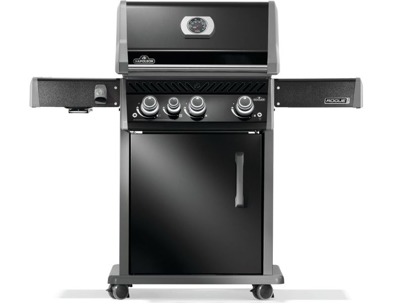 Napoleon Rogue PRO 425 SIB 3-Burner Gas Grill with Infrared Side Burner - Black