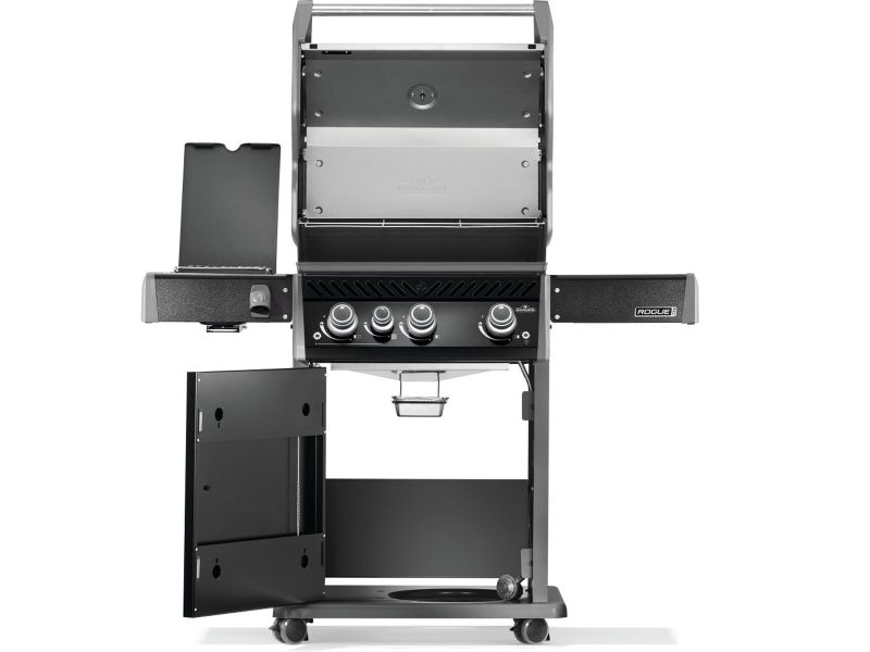 Napoleon Rogue PRO 425 SIB 3-Burner Gas Grill with Infrared Side Burner - Black