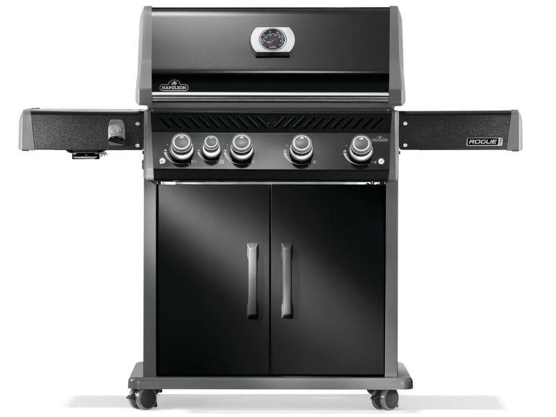 Napoleon Rogue PRO 525 SIB 4-Burner Gas Grill with Infrared Side Burner - Black