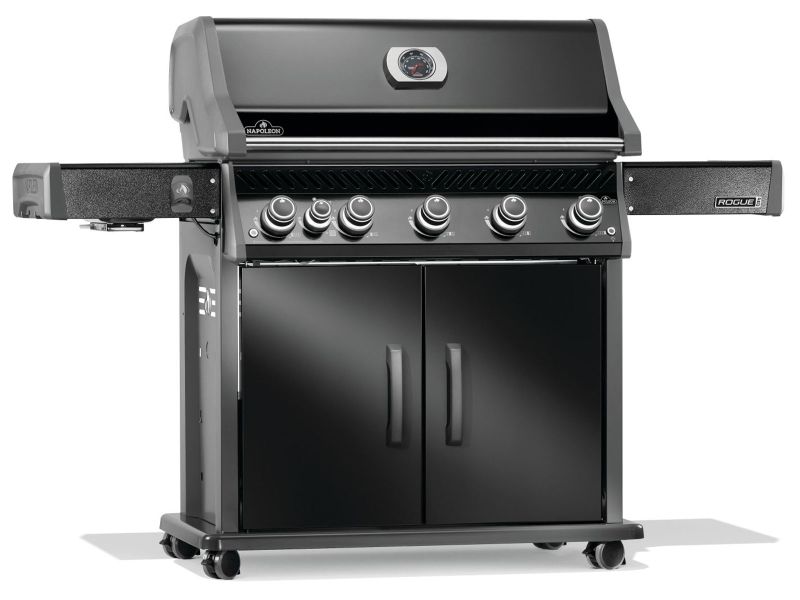 Napoleon Rogue PRO 625 SIB 5-Burner Gas Grill with Infrared Side Burner - Black