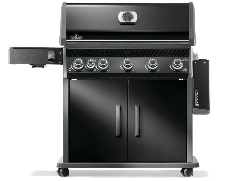 Napoleon Rogue PRO 625 SIB 5-Burner Gas Grill with Infrared Side Burner - Black