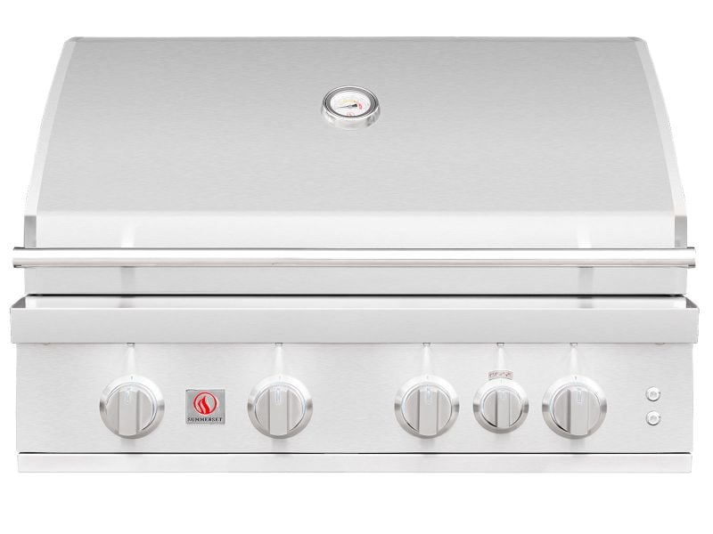 Summerset Sizzler Pro 32-Inch 4-Burner Built-In Gas Grill With Rear Infrared Burner