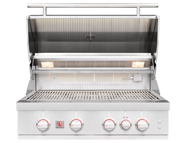 Summerset Sizzler Pro 32-Inch 4-Burner Built-In Gas Grill With Rear Infrared Burner
