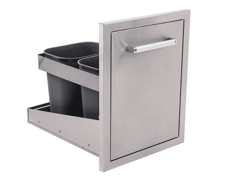 Whistler 16.5-Inch Stainless Steel Trash Drawer/Propane Tank